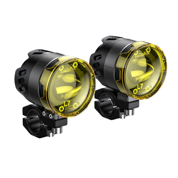 Faros LED homologados para moto con luz de cruce y carretera, 8 niveles