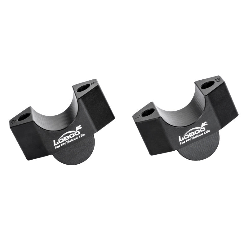 Riser LOBOO CJG421 visto di profilo: rialzo di 25 mm per V-Strom 800DE