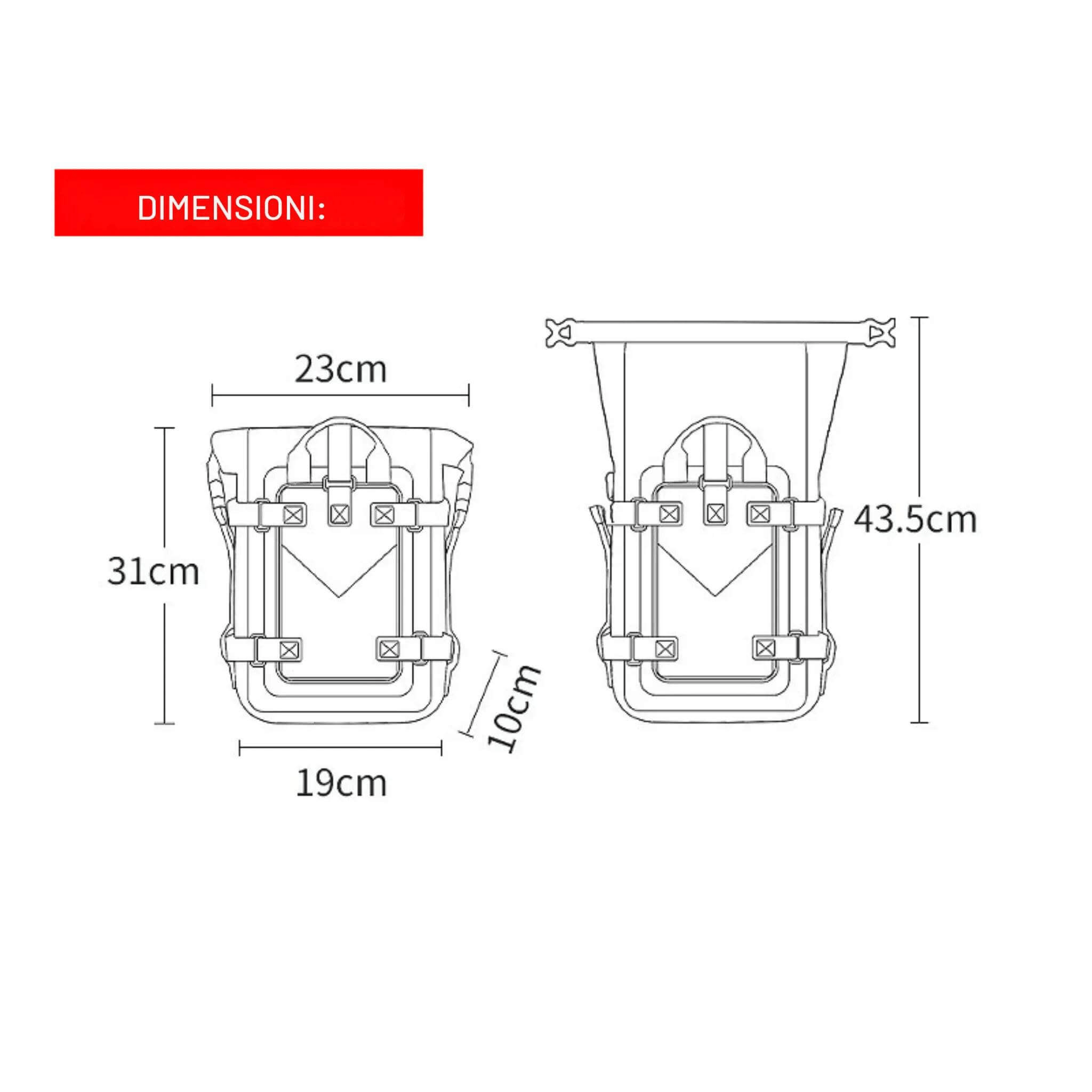 Bolsas Crash Bar universales - Endurrad.com