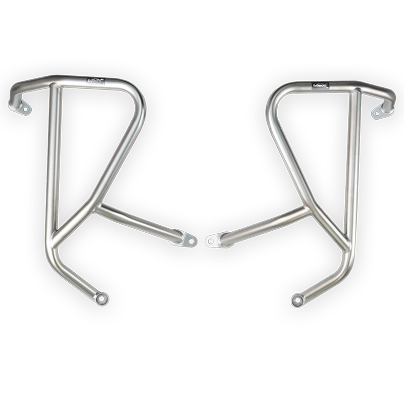 Barre superiori LOBOO CHG281S argento sabbiato per Honda CB500X e CB400X, coppia destra e sinistra
