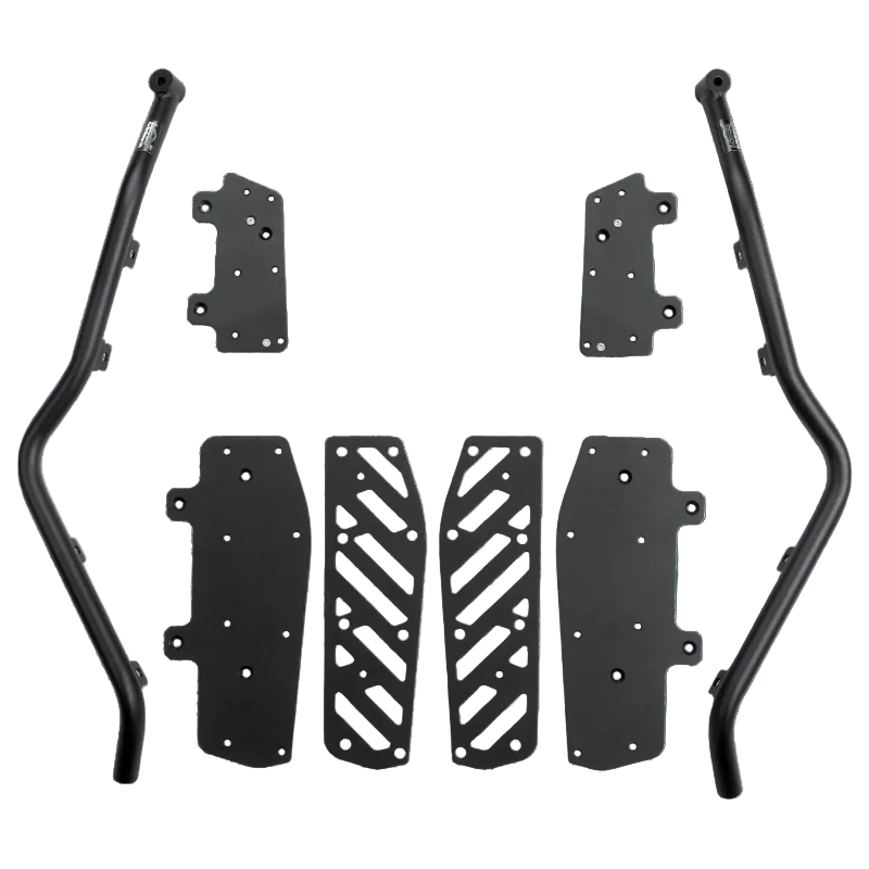 Kit crash bar per VOGE SR250GT: barra sinistra, barra destra e sei piastre di fissaggio
