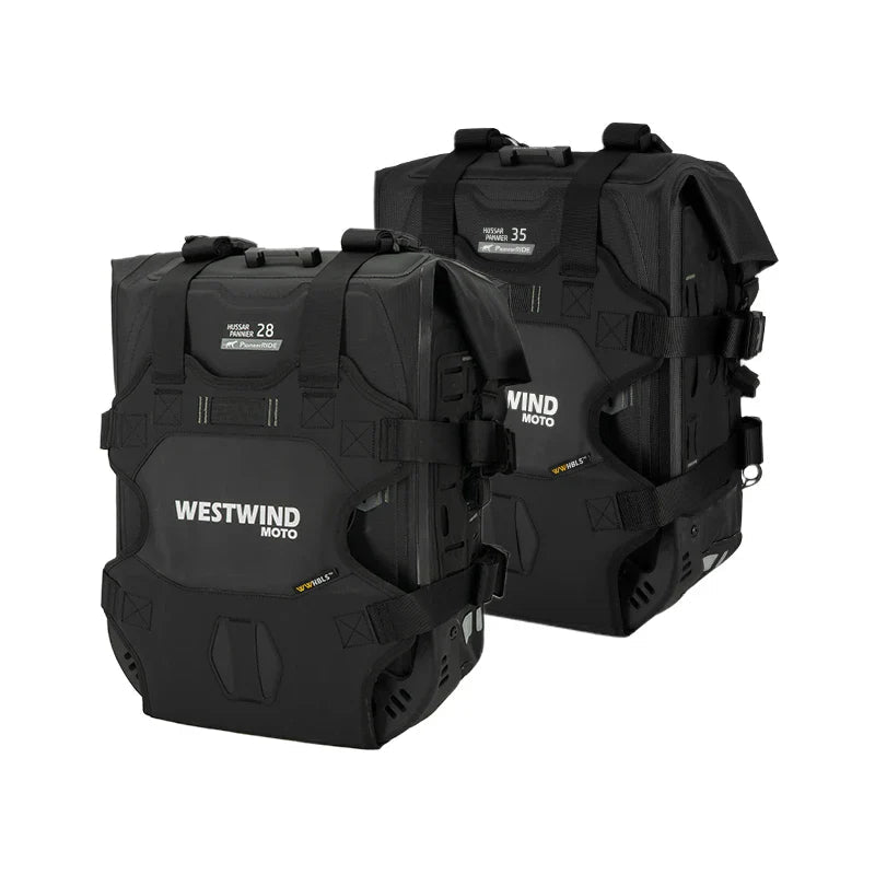 Hussar Panniers Set - Valigie Laterali Moto Semi - Rigide Impermeabili (30L/35L) - ENDURRAD