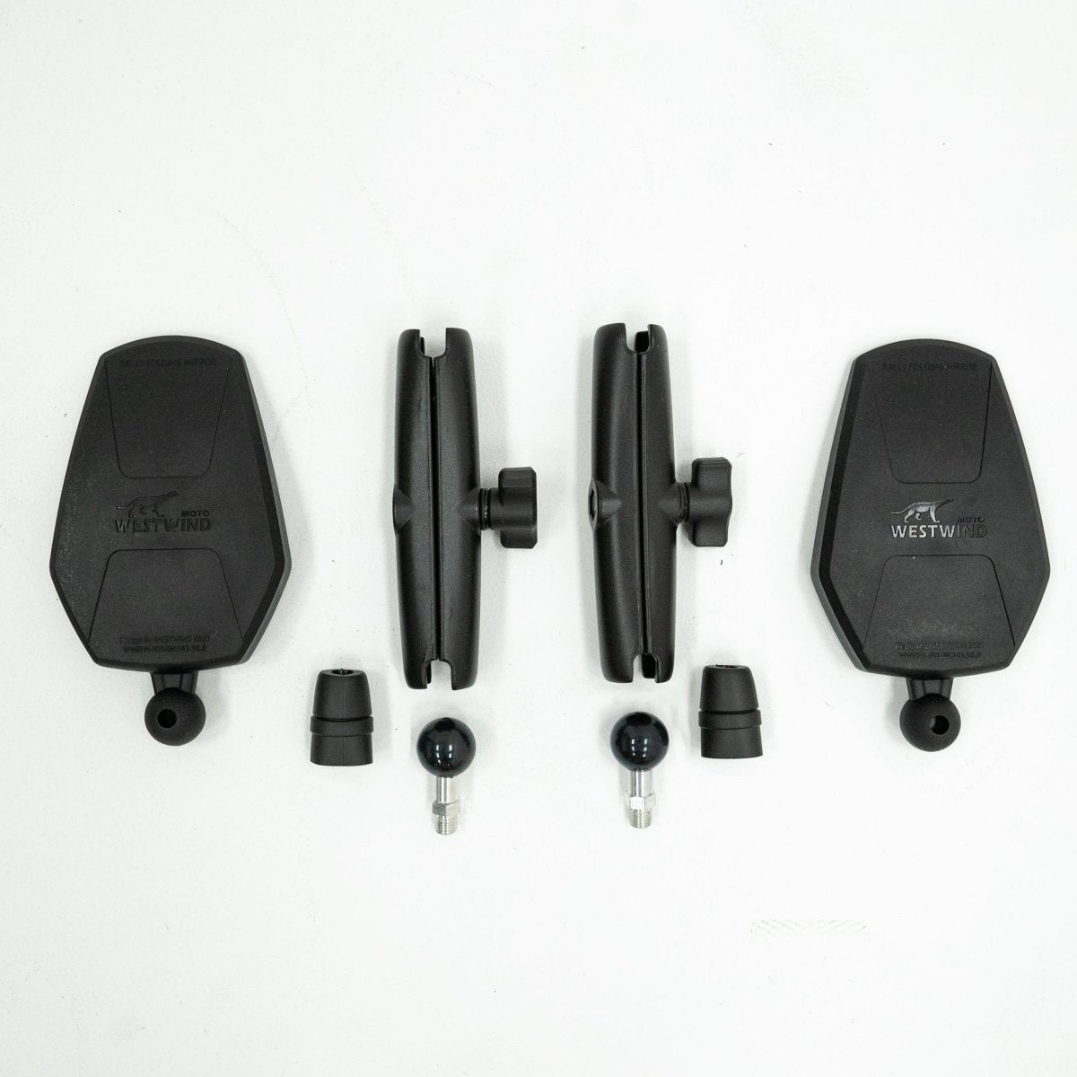 Kit Specchietti Retrovisori Pieghevoli Rettangolari - Adventure Enduro - ENDURRAD