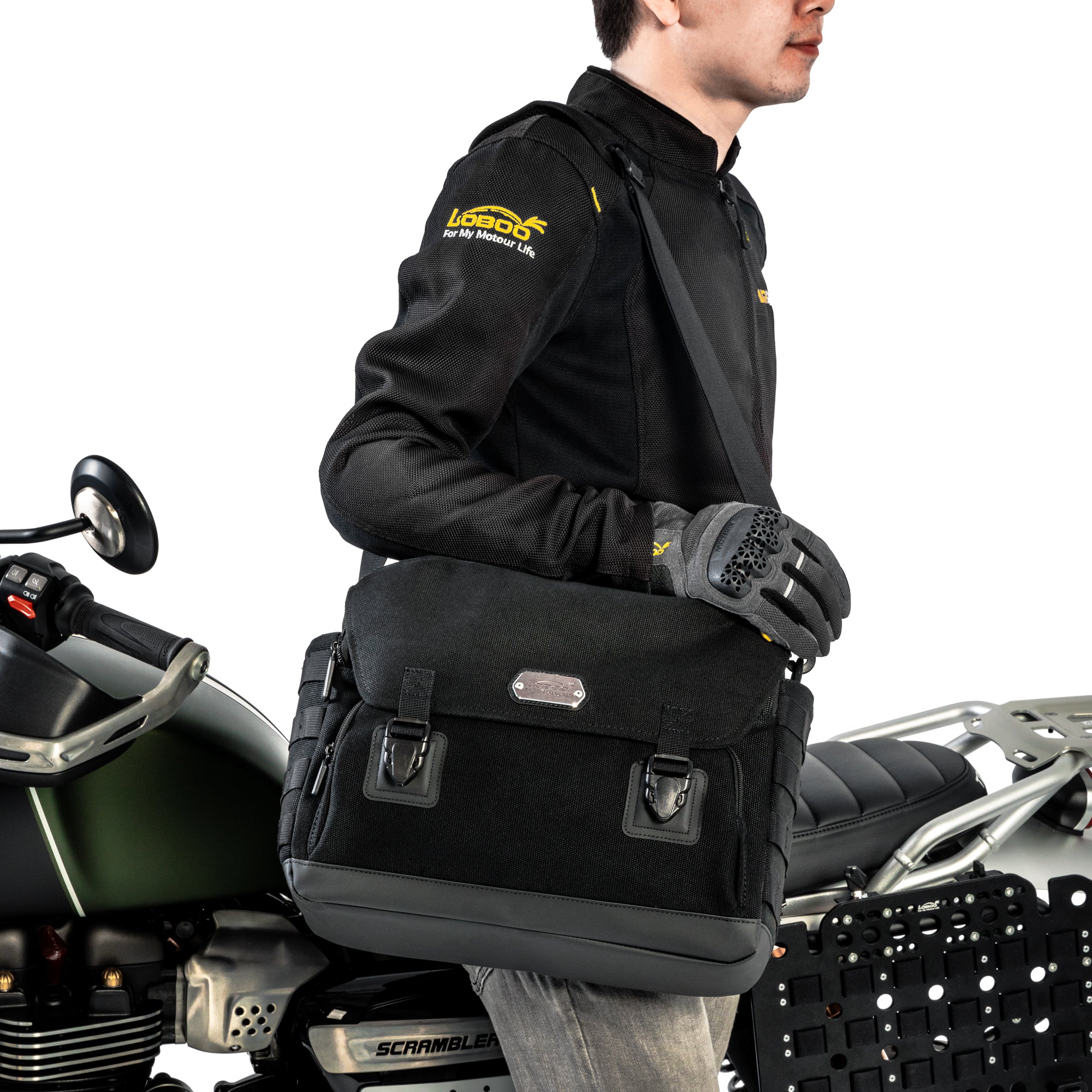 Borsa laterale LOBOO BCB12BK per Honda CM500 Compatibile – dettaglio 8