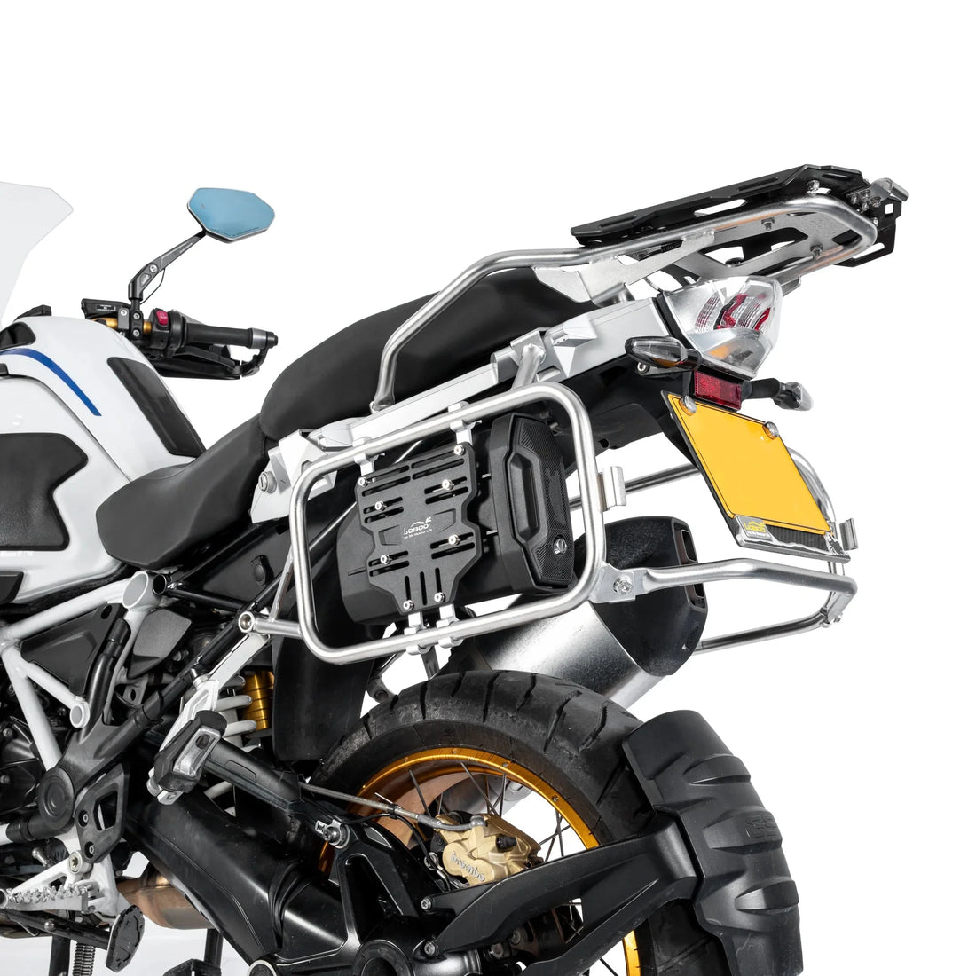 Cassetta porta attrezzi LOBOO CGJX-2 con struttura a sgancio rapido per moto touring