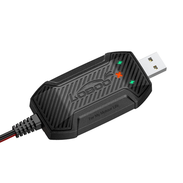Mini cargador de batería para moto de 12 V alimentado por USB
