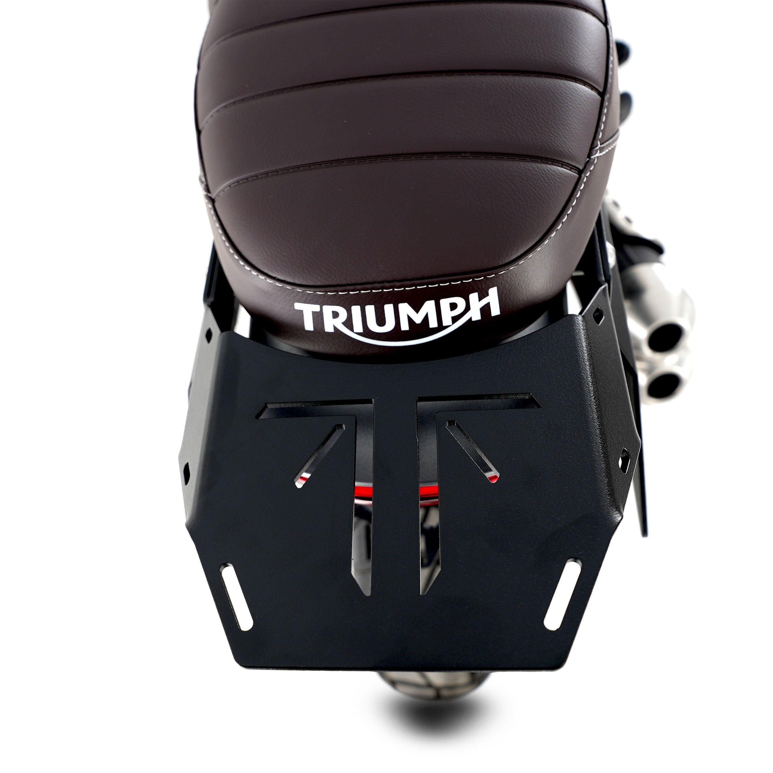 Piastra portapacchi Adventure R&G AR0029BK per Triumph Scrambler 400 X / Speed 400