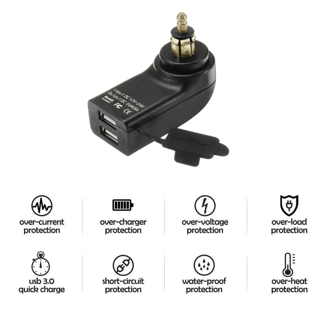 Toma USB para BMW GS - Endurrad.com