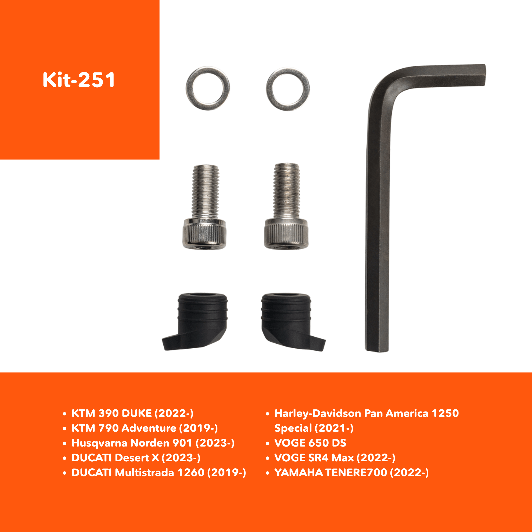 Espejos retrovisores para motocicleta RM02 Loboo - Endurrad.com