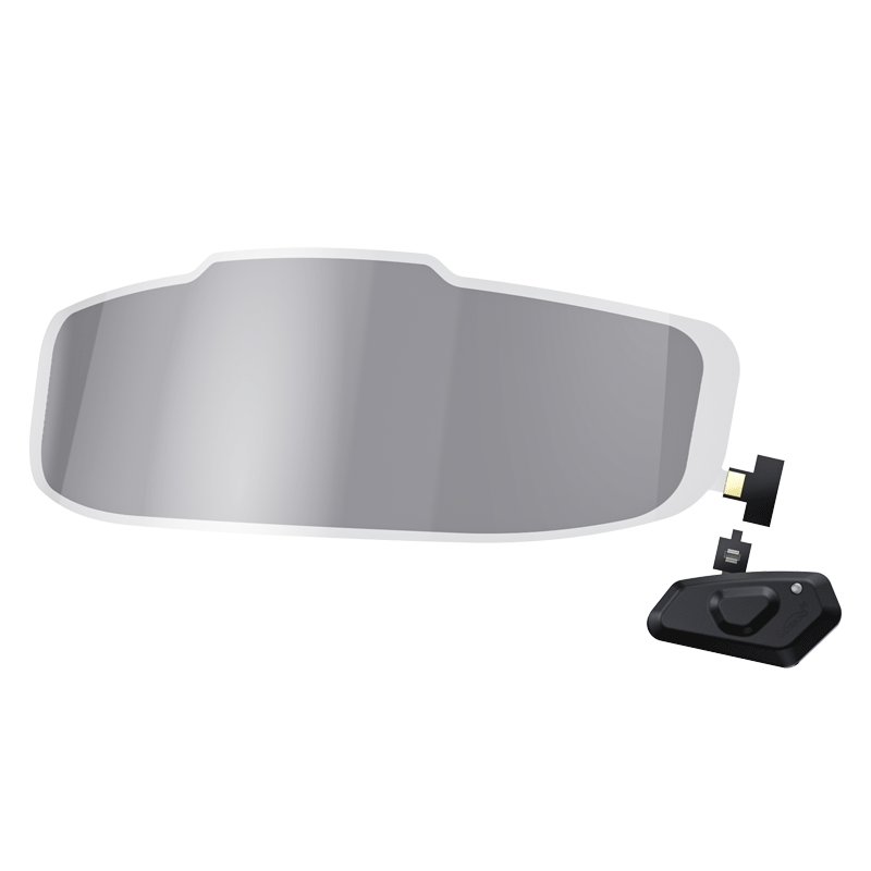 Kit con pellicola fotocromatica e controller da applicare alla visiera