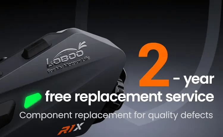 Manos libres para casco de moto LOBOO R1X – Bluetooth 5.3 - Endurrad.com