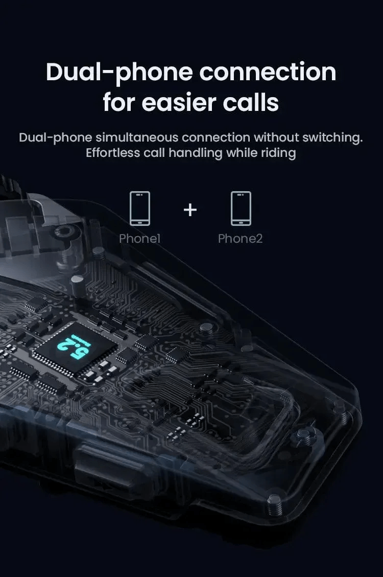 Manos libres para casco de moto LOBOO R1X – Bluetooth 5.3 - Endurrad.com