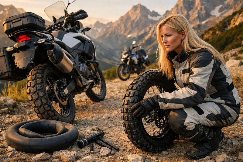 Cámara de aire o tubeless adventure: qué conviene