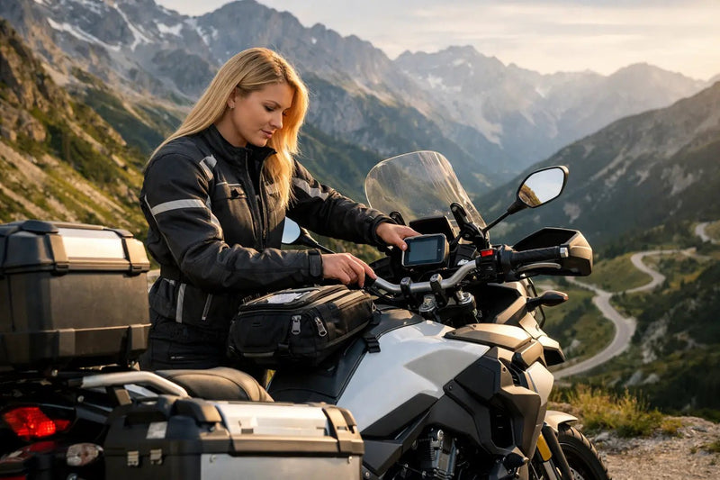 Cómo ajustar la ergonomía de una moto touring