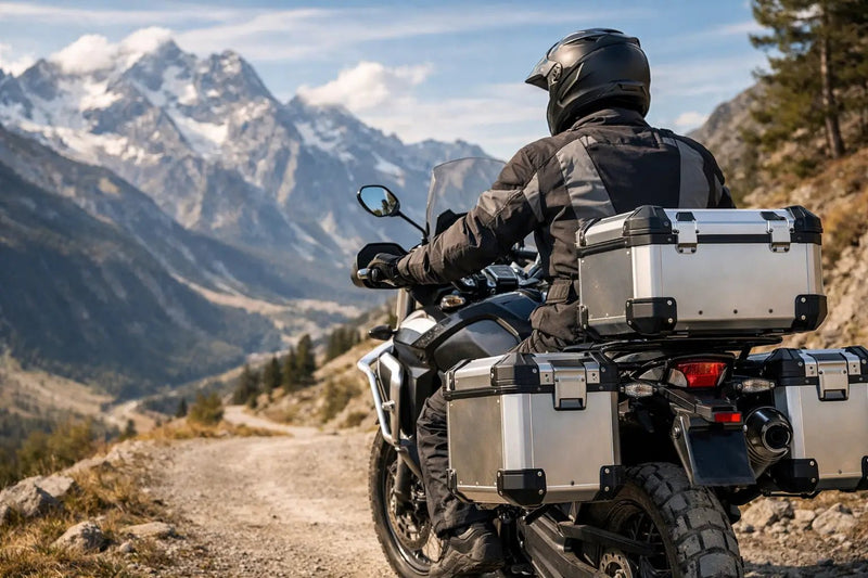 Cómo elegir un baúl de aluminio para moto de aventura