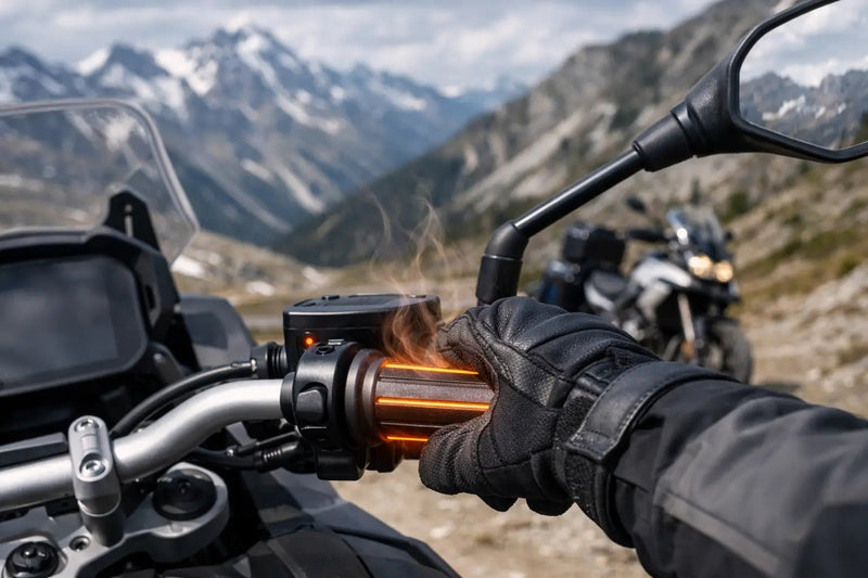 Cómo elegir puños calefactables para moto