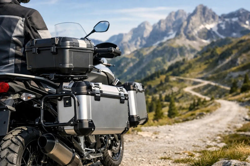 Cómo elegir soportes para maletas de moto