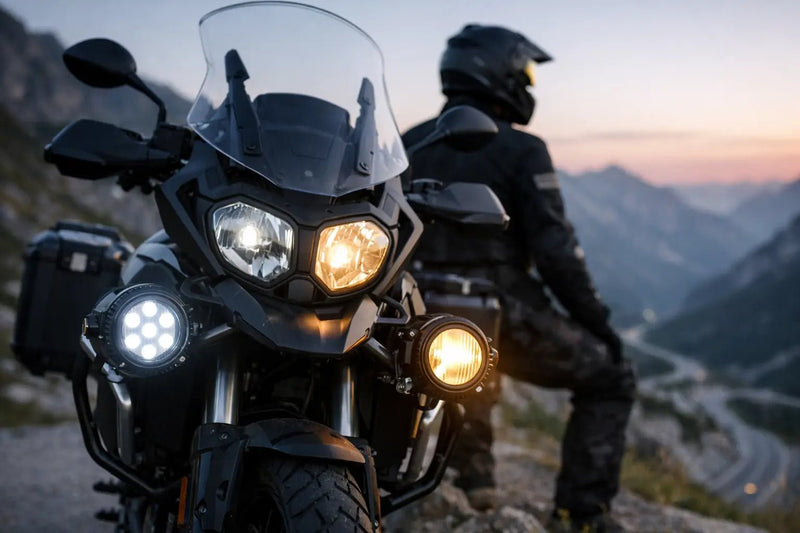 Focos LED o halógenos en moto: qué tecnología elegir