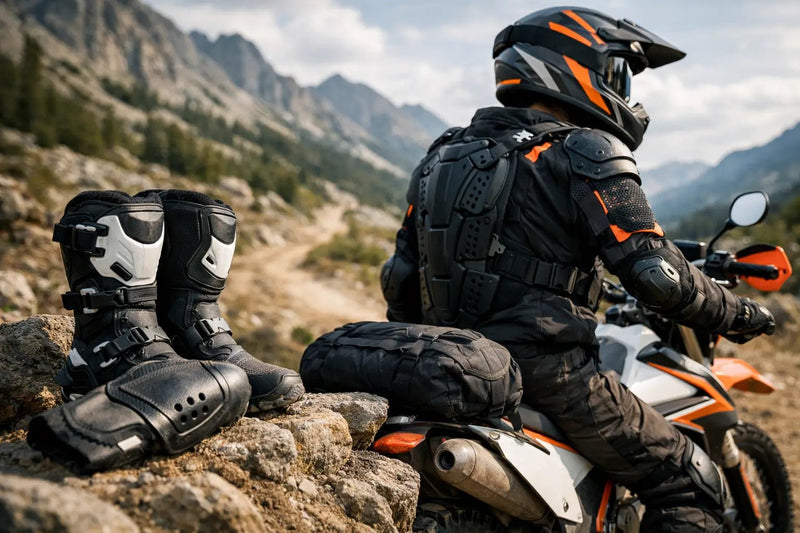 Guía de protectores para moto todoterreno