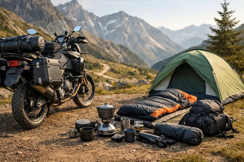 Acampada en moto: los accesorios que realmente necesitas (y los que Endurrad no vende)