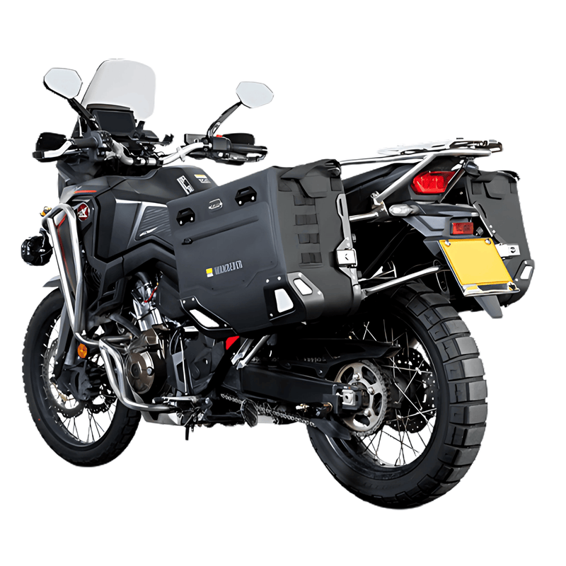 Maletas semirrígidas para Honda Africa Twin Adventure Sports: las Wanderer en los bastidores JP322B