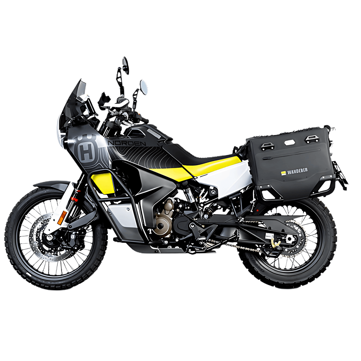 Maletas semirrígidas LOBOO Wanderer para Husqvarna Norden 901 - Endurrad®