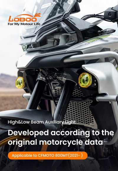 Faro LOBOO L7 sviluppato sui dati originali della CFMOTO 800MT dal 2021
