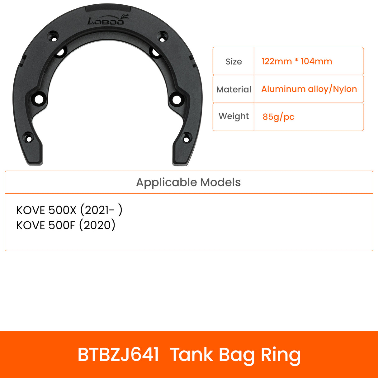 Anillo para bolsa de depósito: KOVE 500X - 500F