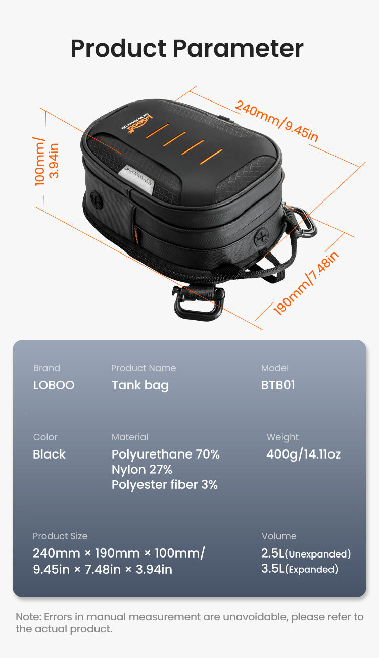 Borsa serbatoio LOBOO BTB01 – dettaglio 13