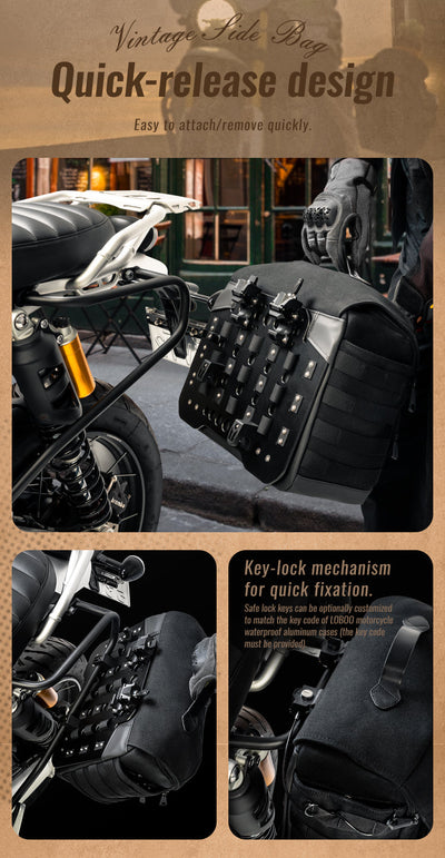 Borsa laterale LOBOO BCB12BK per Honda CM500 Compatibile – dettaglio 27