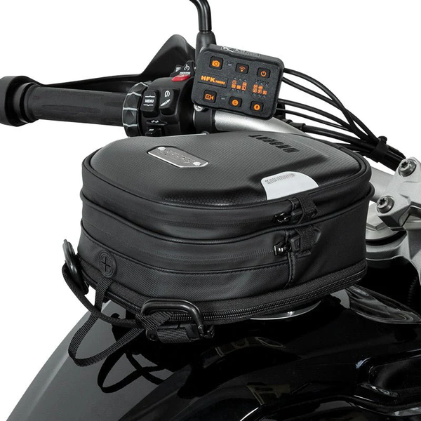 Bolsa magnética para depósito de moto, expandible de 2,5-3,5 L