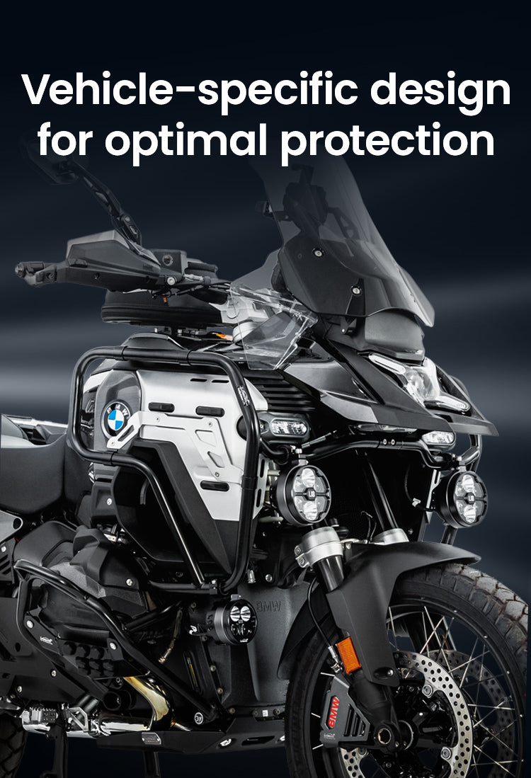 Monta un crash bar diseñado para la R 1300 GS Adventure