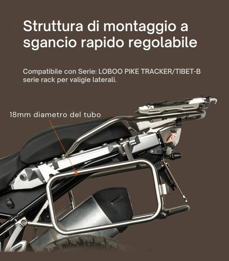 Los bastidores JP131B, diseñados para la R 1300 GS