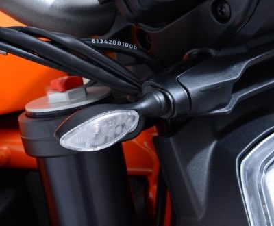Adattatori per minifrecce anteriori per KTM 1290 Super Duke/R / 790 Duke / 790 Adventure - uso con minifrecce (minifrecce non in