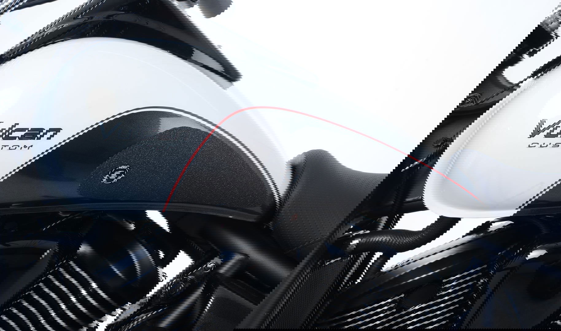 Adesivi antiscivolo serbatoio KAWASAKI VN 900 Custom '07 chiaro