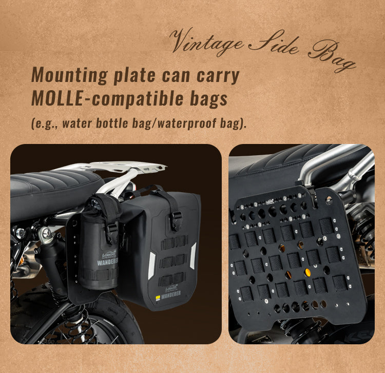 La piastra porta anche accessori MOLLE