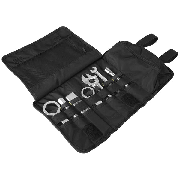 Bolsa enrollable para herramientas de moto | nailon recubierto de TPU, regla integrada, 214 g