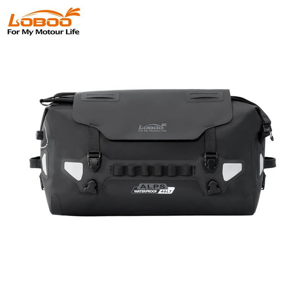 LOBOO ALPS 46 L – Bolsa trasera para moto impermeable IPX7, 3 en 1