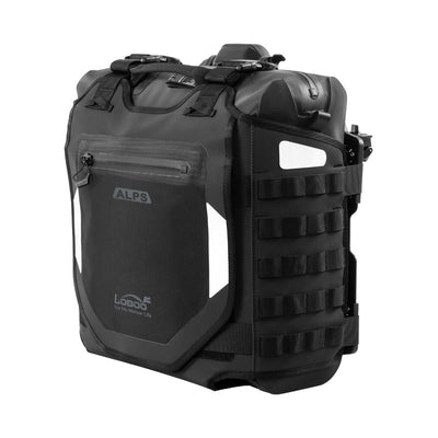 Borsa LOBOO Alps con supporto di fissaggio, vista tre quarti da sinistra