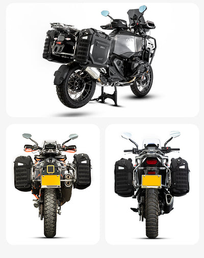 Borse LOBOO Alps installate su BMW R 1300 GS Adventure e KTM 1290 Super Adventure