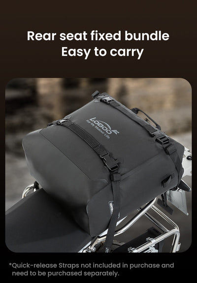Borsa LOBOO Alps fissata sulla sella con cinghie a sgancio rapido, vendute separatamente