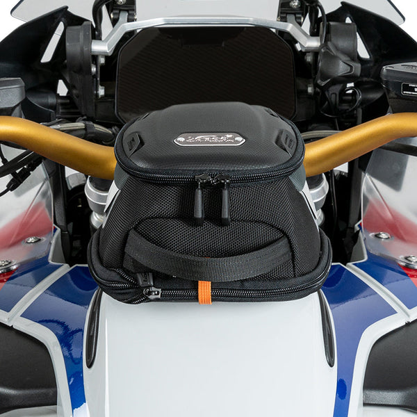 Bolsa de depósito para moto expandible de 4,5-6,5 L con fijación magnética