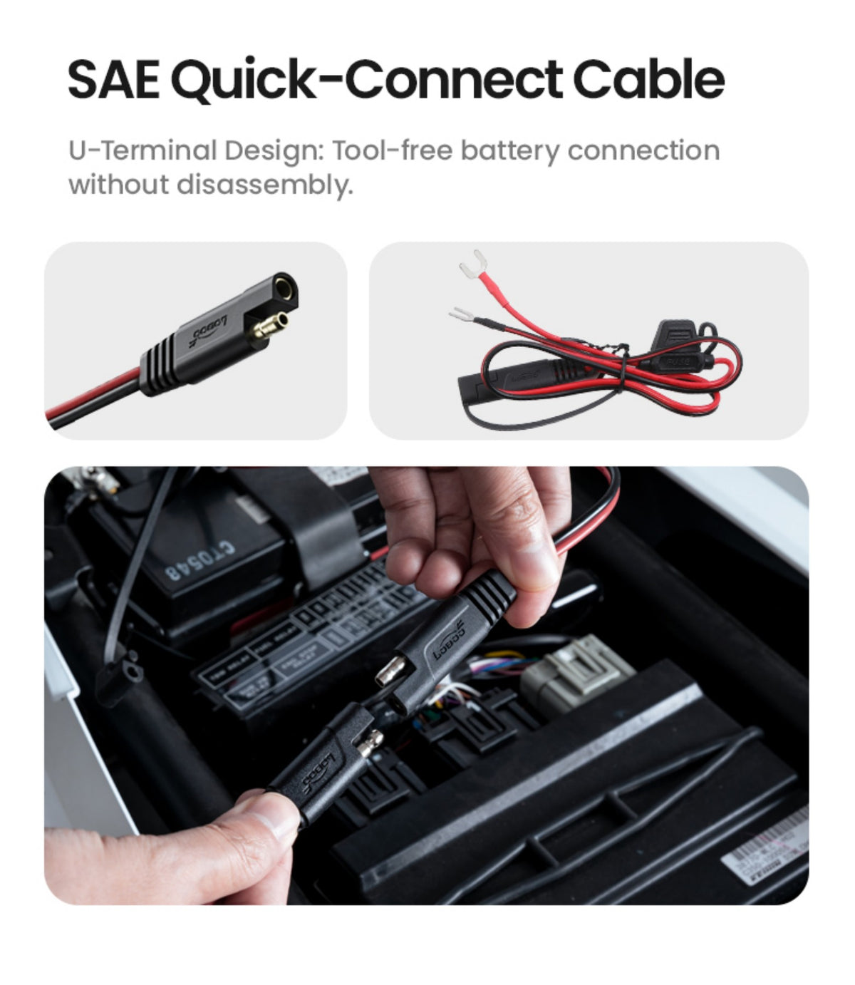 El accesorio SAE se monta una sola vez