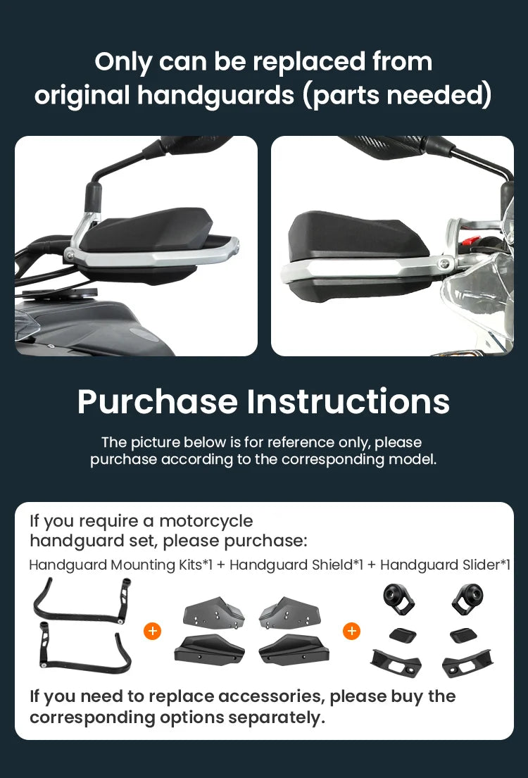 Reemplazan los protectores de manos originales