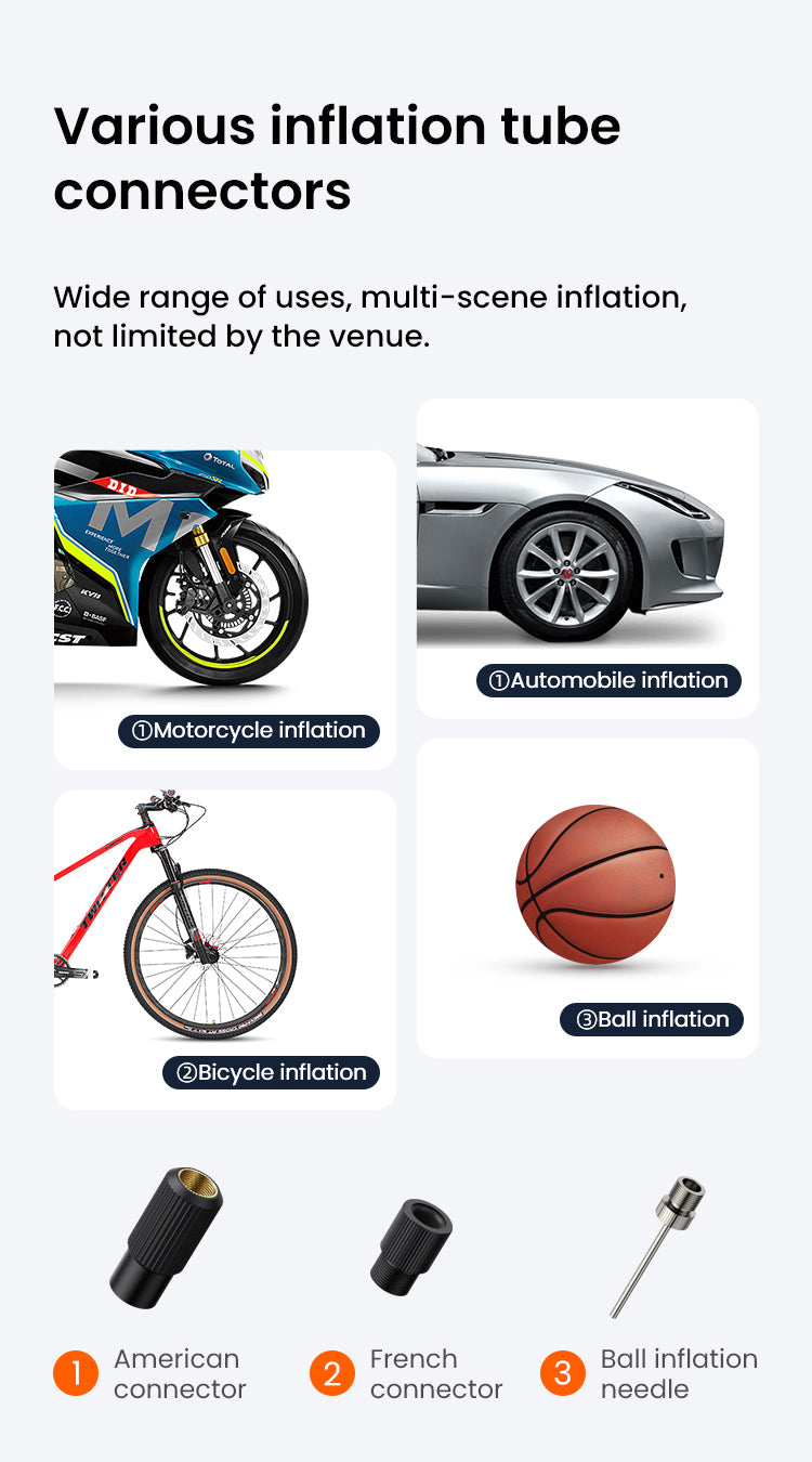 Úsalo en motos, autos, bicicletas y balones