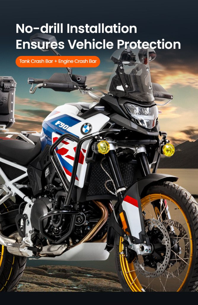 Monta las barras sin perforar el chasis de la F900GS