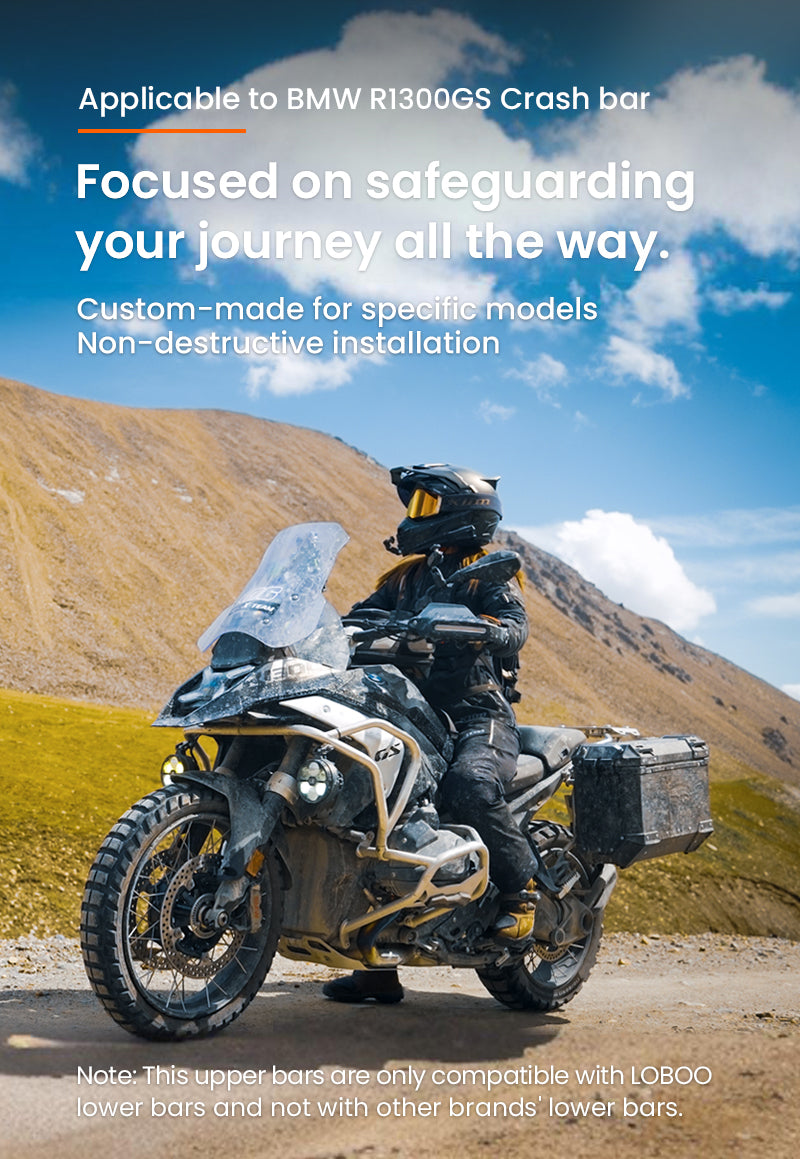 Elige una defensa del motor diseñada para la R 1300 GS