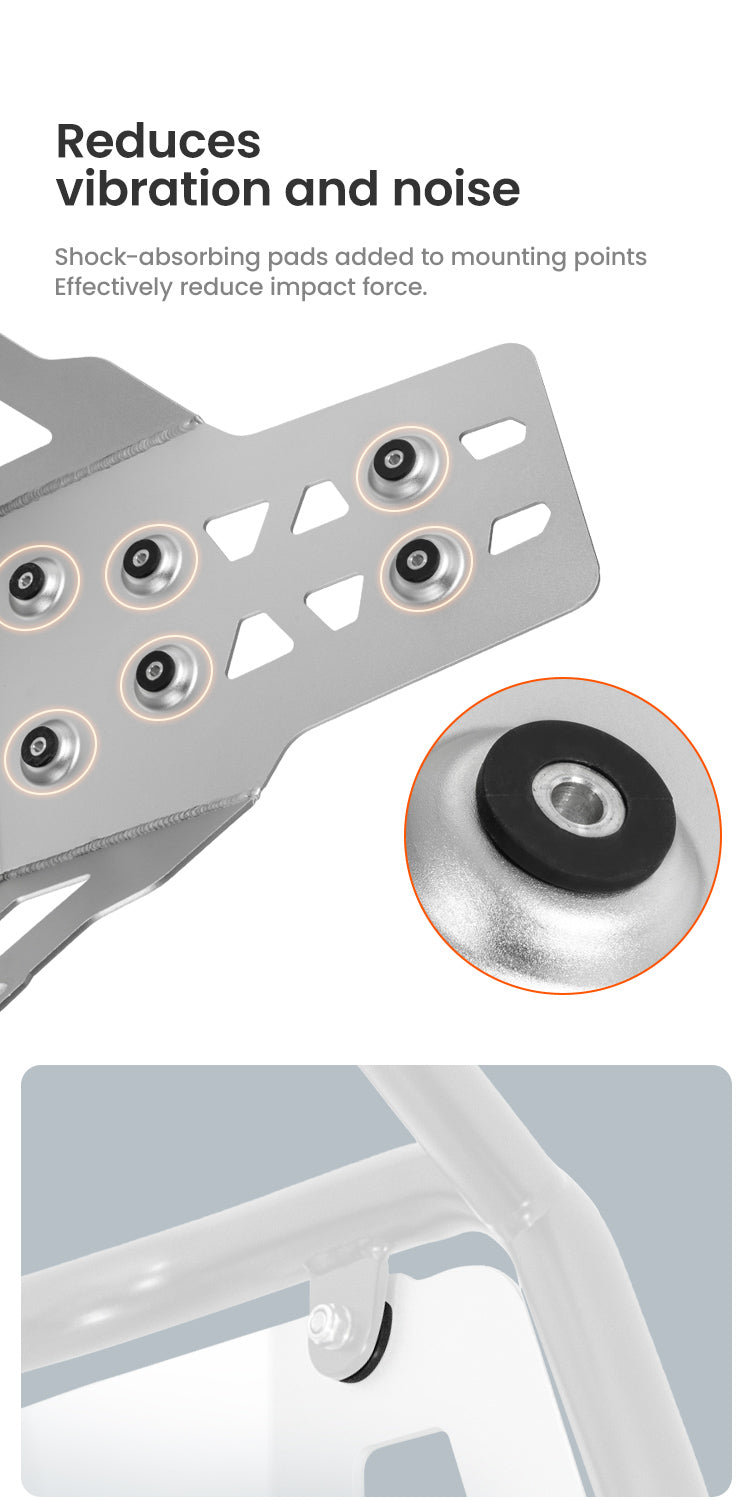 Reduce las vibraciones y el ruido en los soportes