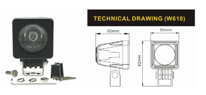 Faretti led moto a luce SPOT | 02 - 0741 - r23477 - ENDURRAD
