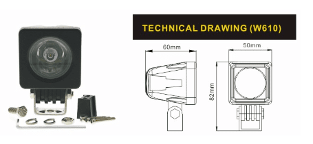 Faretti led moto a luce SPOT | 02 - 0741 - r23477 - ENDURRAD